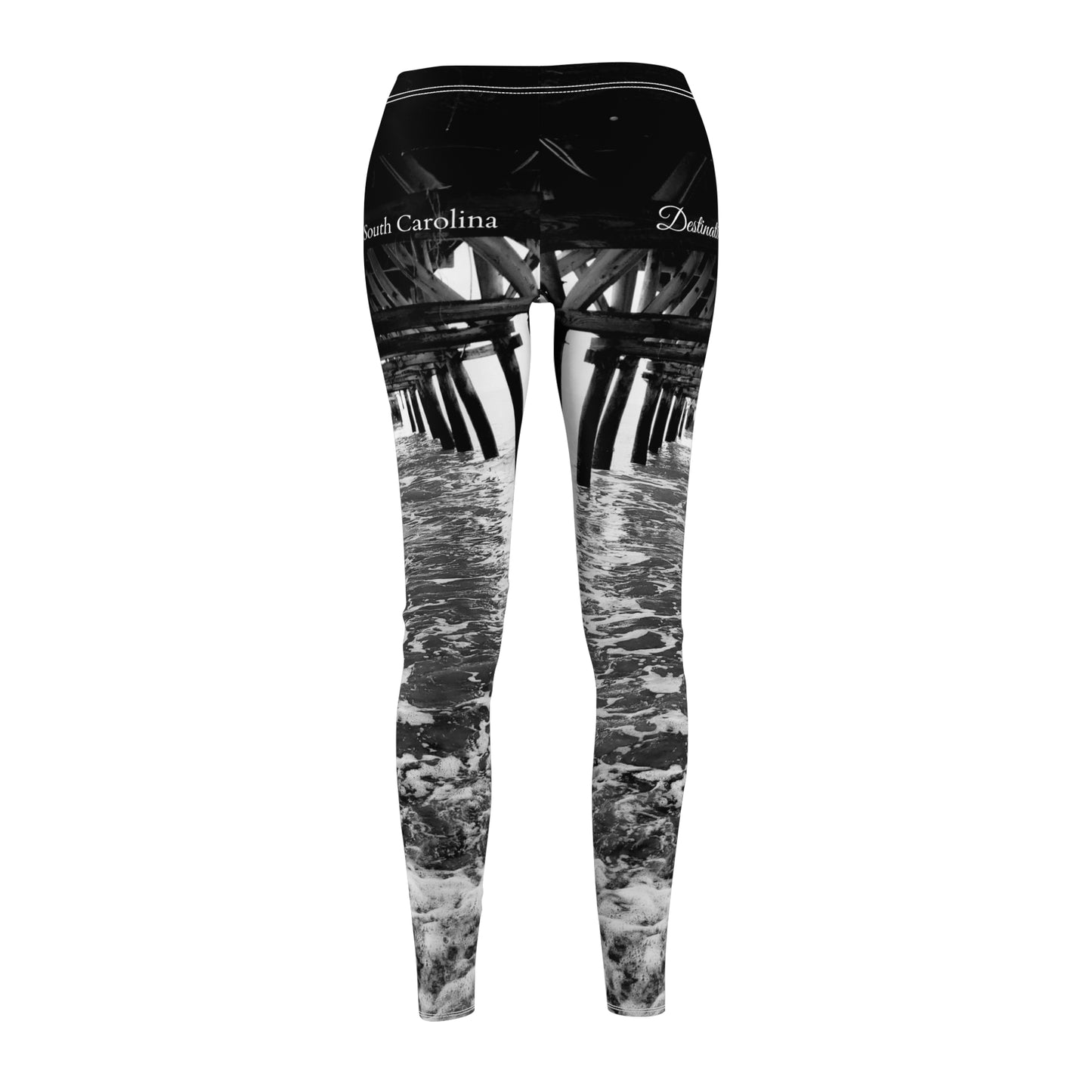 Myrtle Beach, South Carolina Women's Cut & Sew Casual Leggings (AOP)