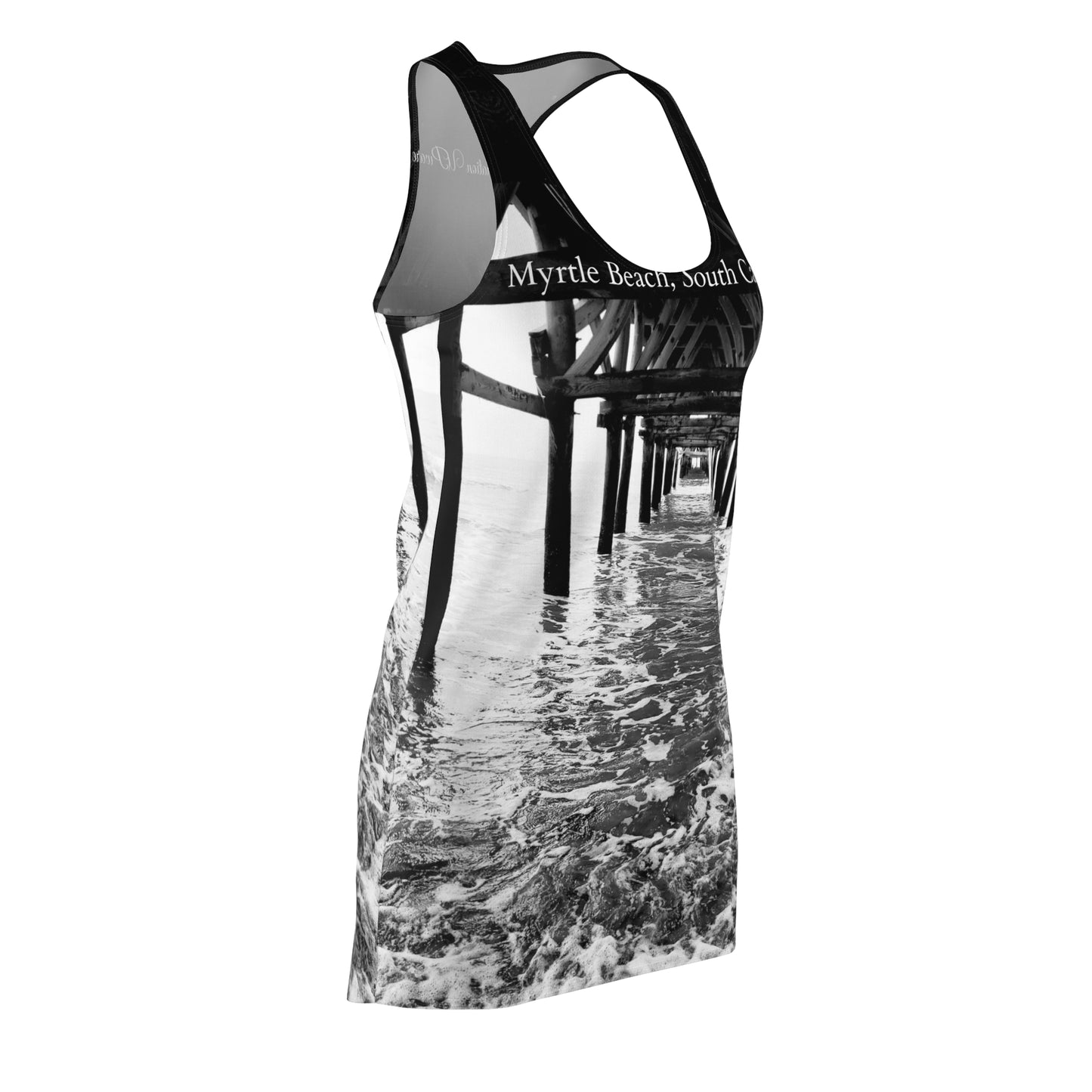 Myrtle Beach, South Carolina Women's Cut & Sew Racerback Dress (AOP)