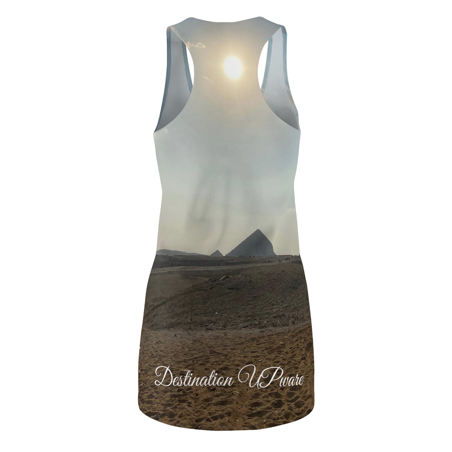 Giza, Egypt Women's Cut & Sew Racerback Dress (AOP)