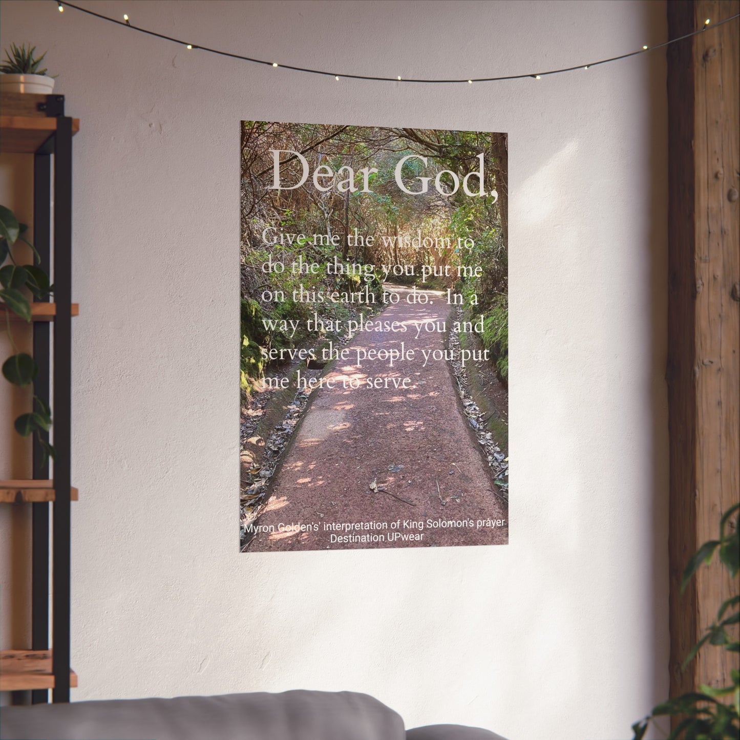 King Solomon's prayer Matte Vertical Wall Art