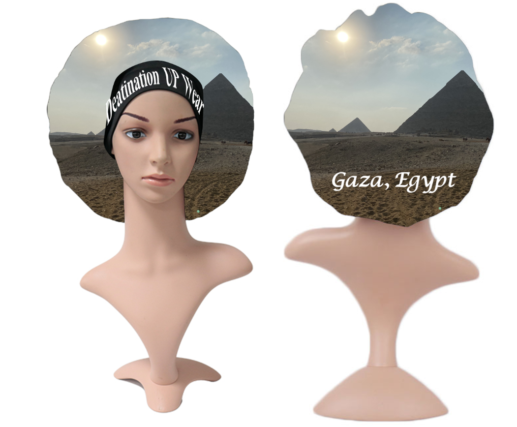 Giza, Egypt Bonnet Satin Reversible Hair Bonnet